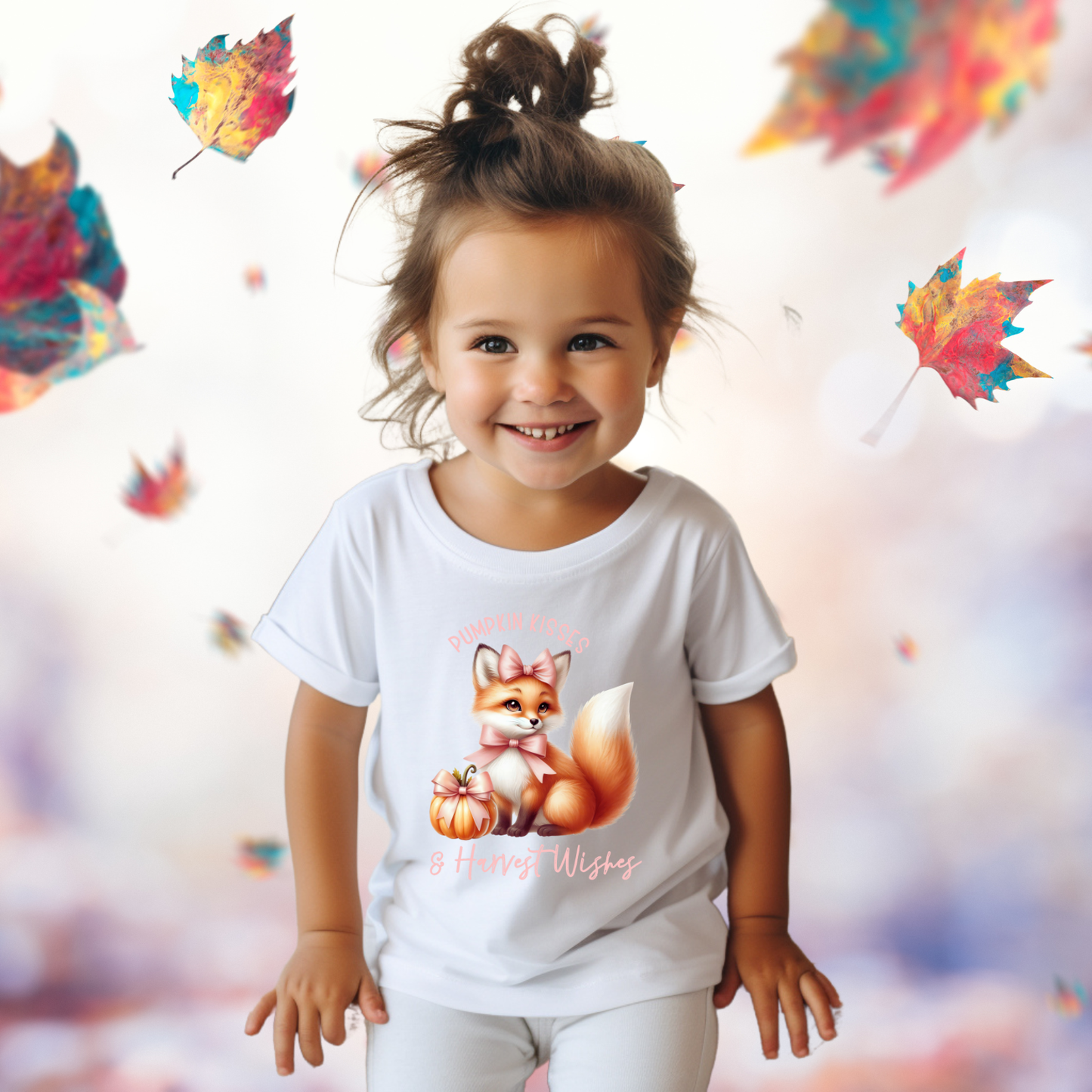 Pumpkin Kisses & Harvest Wishes Toddler T-Shirt