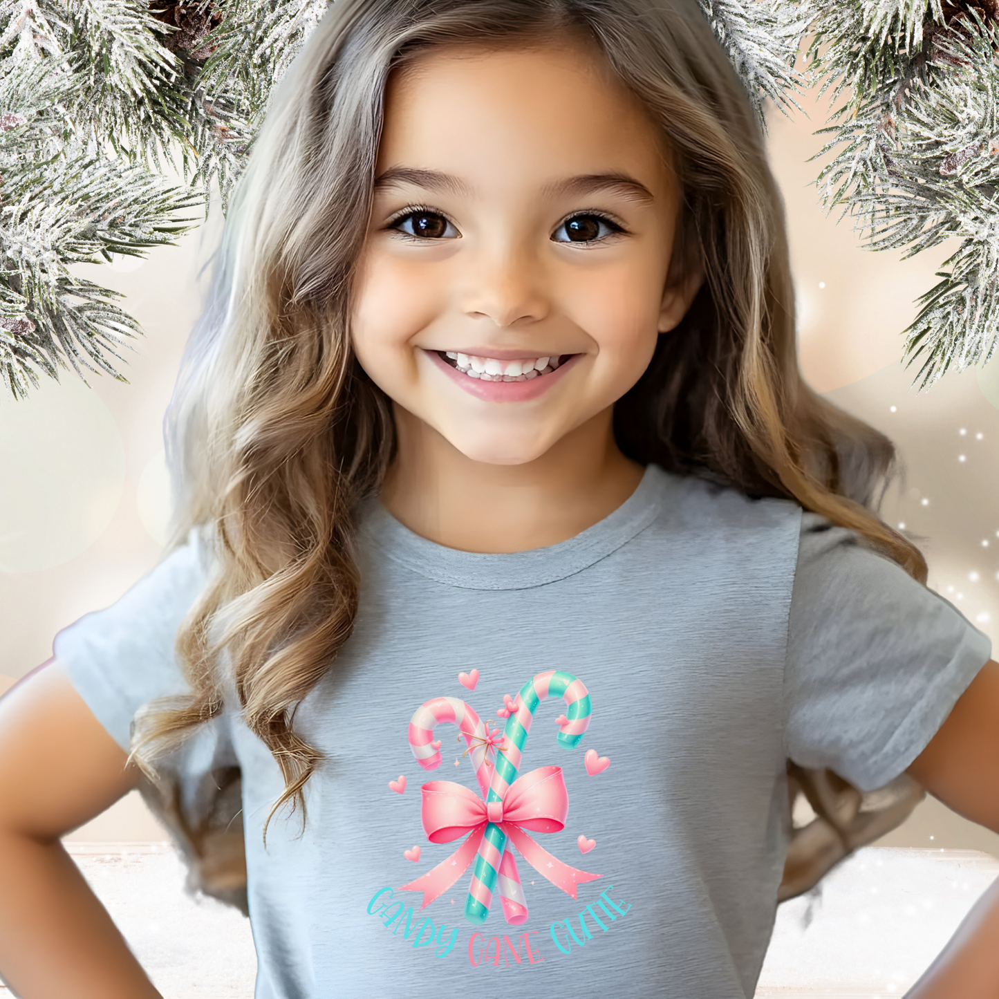 Candy Cane Cutie Kid’s T-Shirt