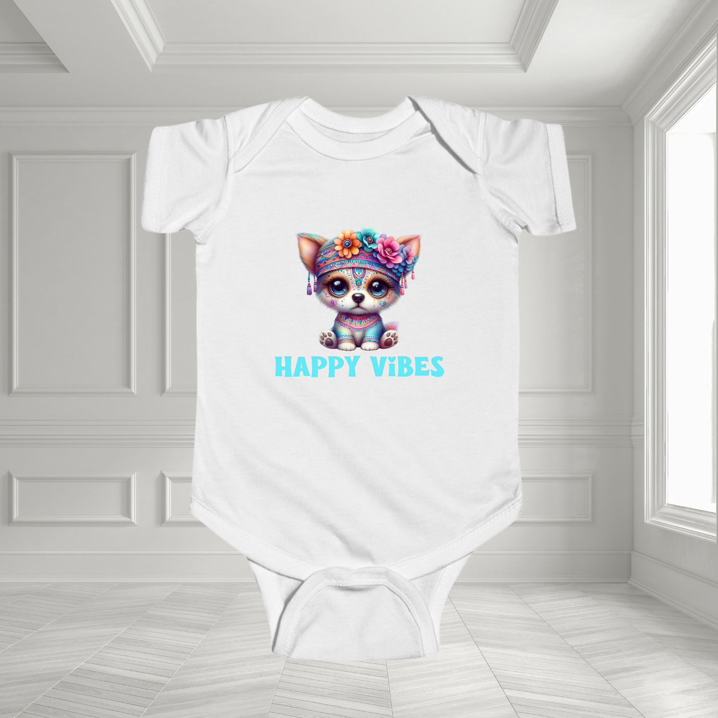 Happy Vibes Infant Short Sleeve Onesie