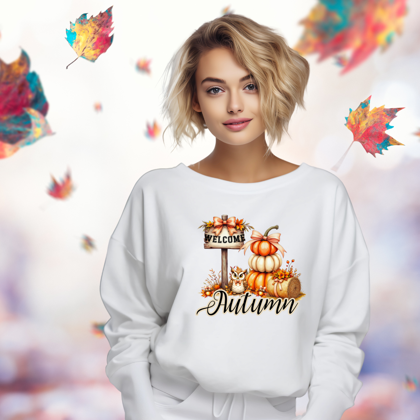Welcome Autumn Crewneck Sweatshirt