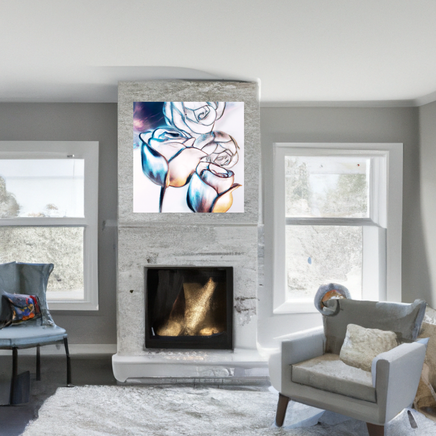 Cheerful Bloom Canvas Wall Art