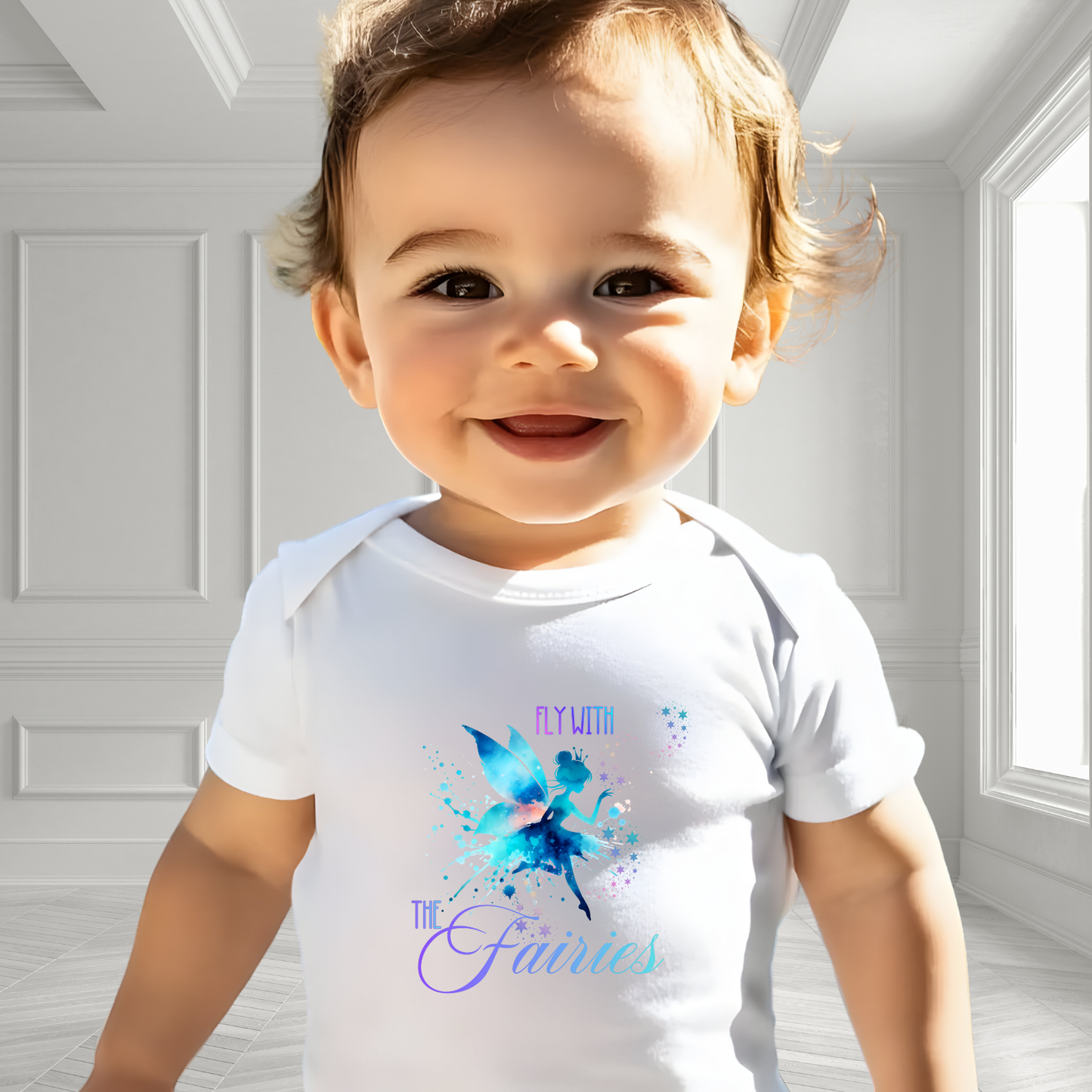 Fly With The Fairies Infant Short Sleeve Onesie