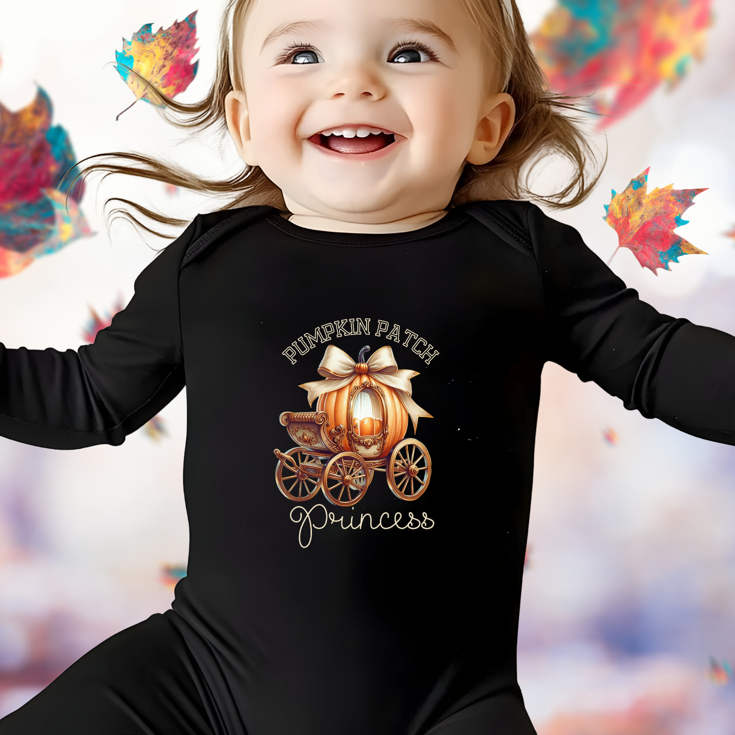 Pumpkin Patch Princess Infant Long Sleeve Onesie