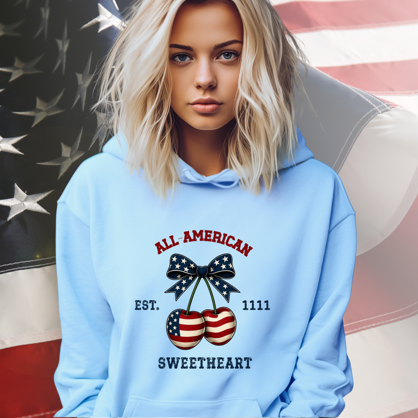 All-American Sweetheart Pullover Hoodie