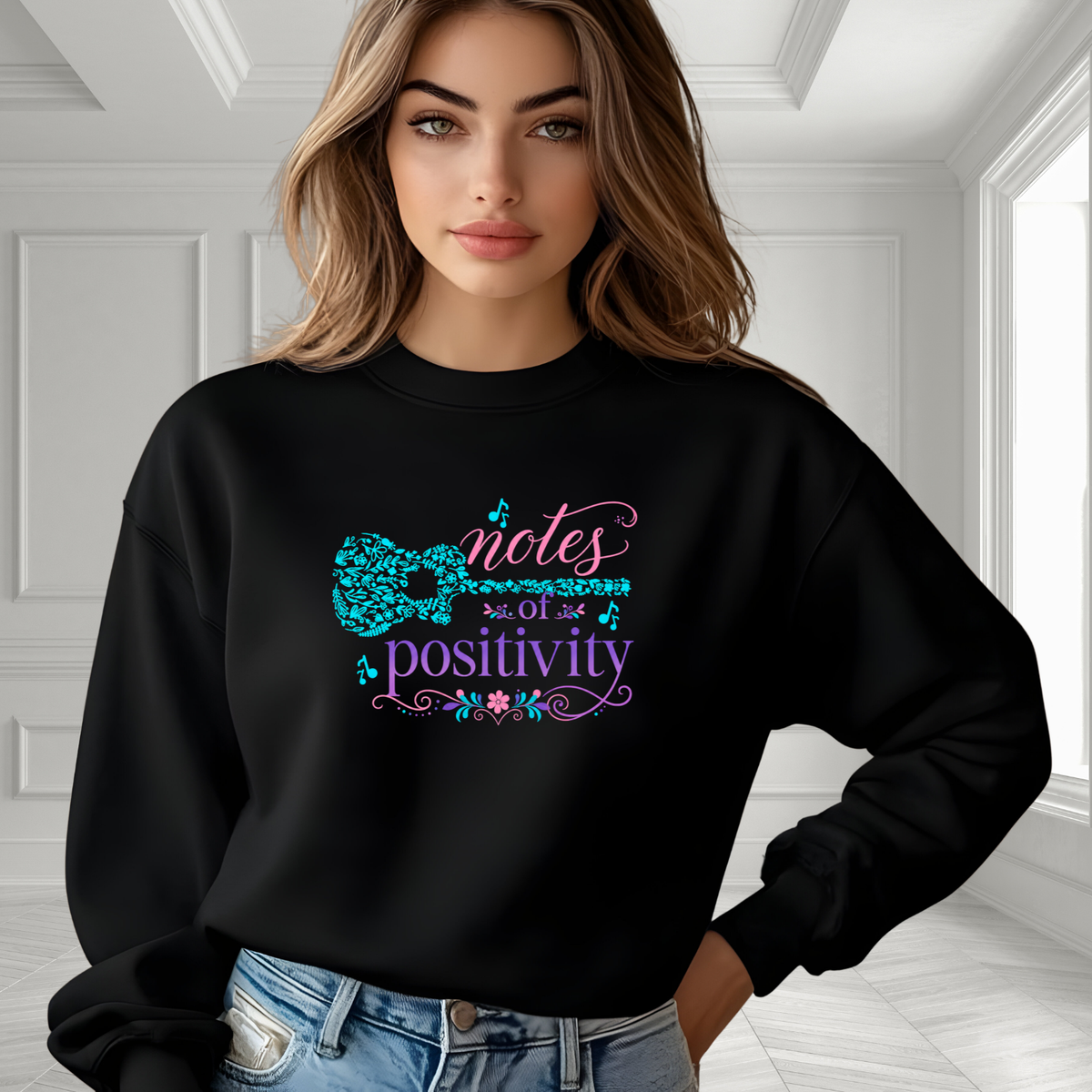 Notes Of Positivity Crewneck Sweatshirt