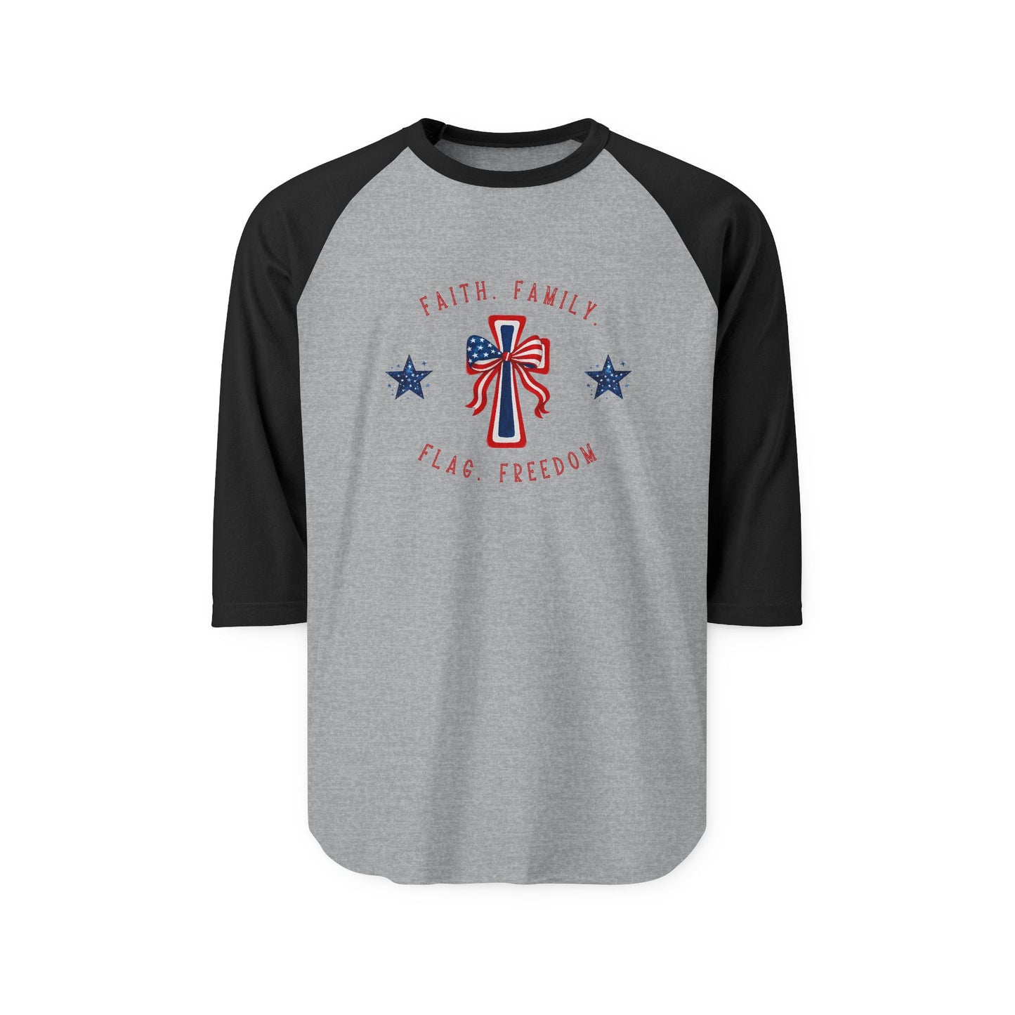 Faith Family Freedom Baseball Tee