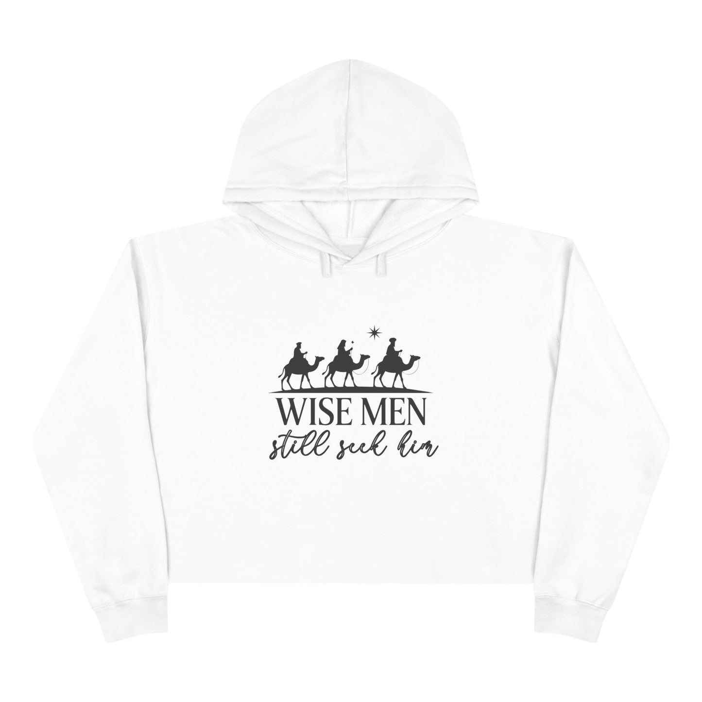 Wise Men Still Seek Him Crop Hoodie