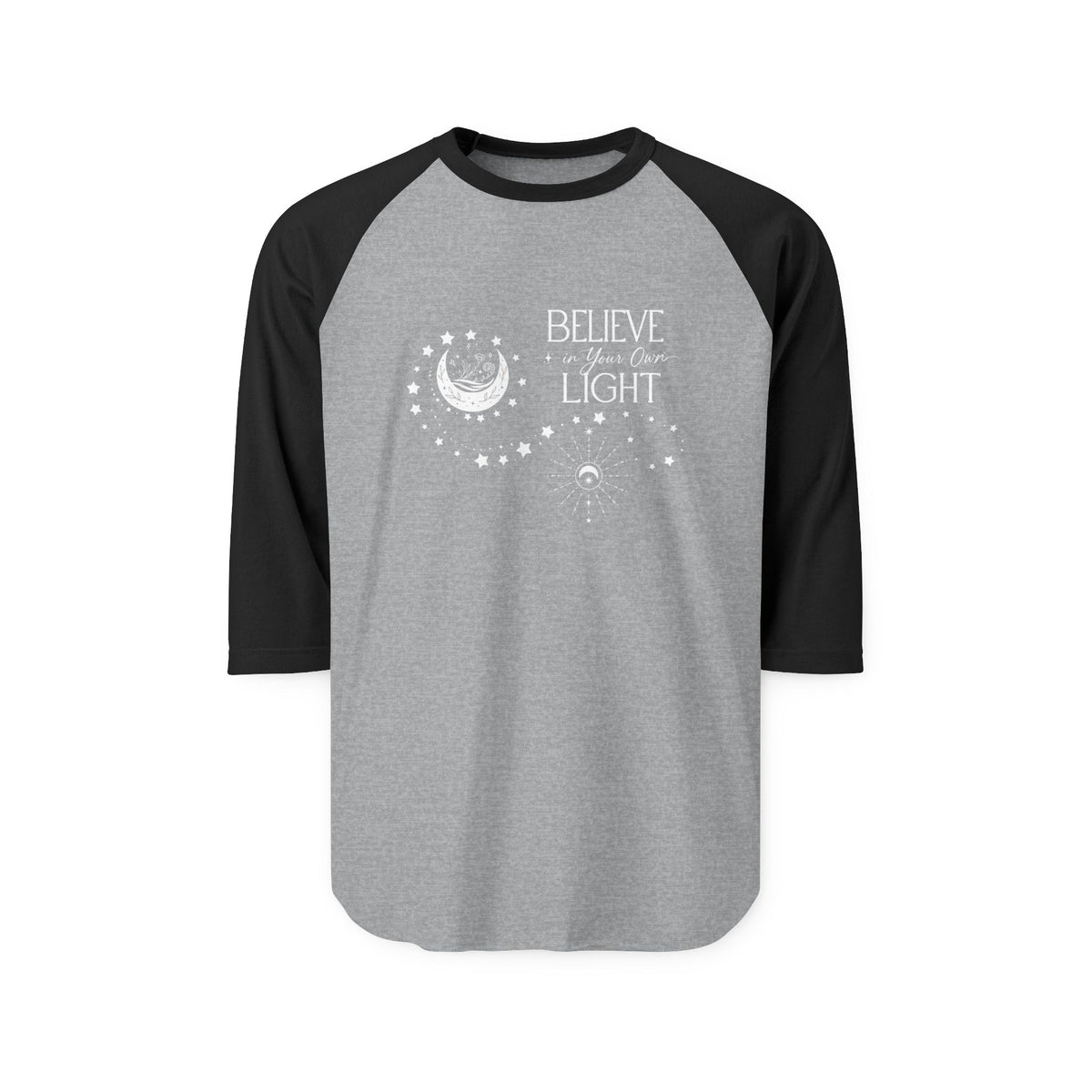 Believe In Your Own Light Baseball Tee