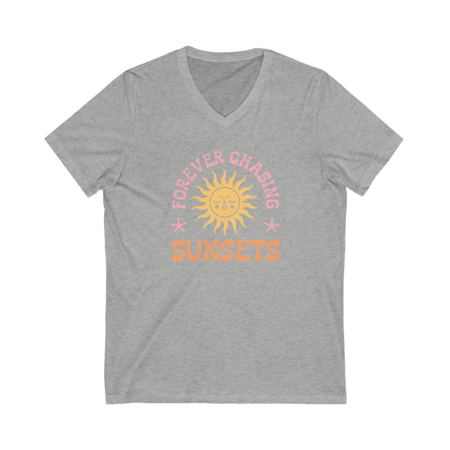 Forever Chasing Sunsets V-Neck Tee