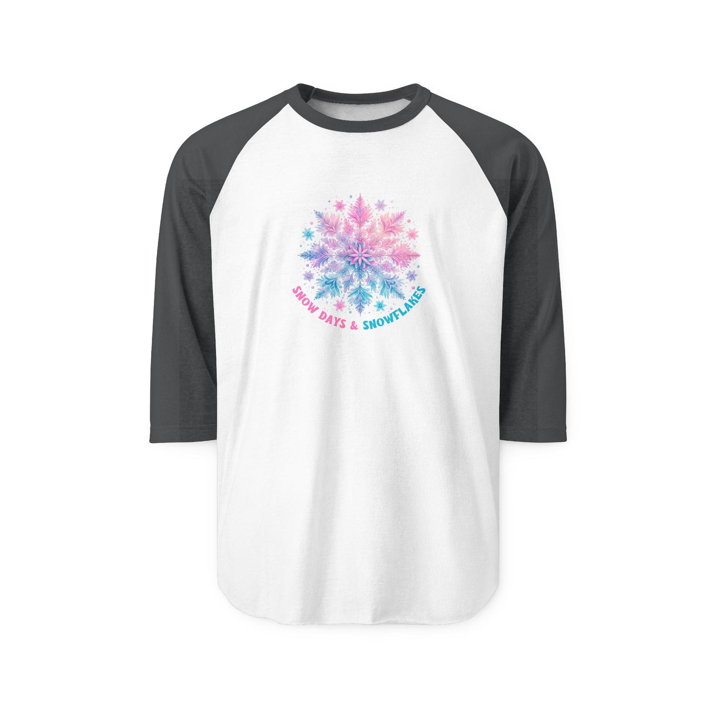 Snow Days & Snowflakes Baseball Tee