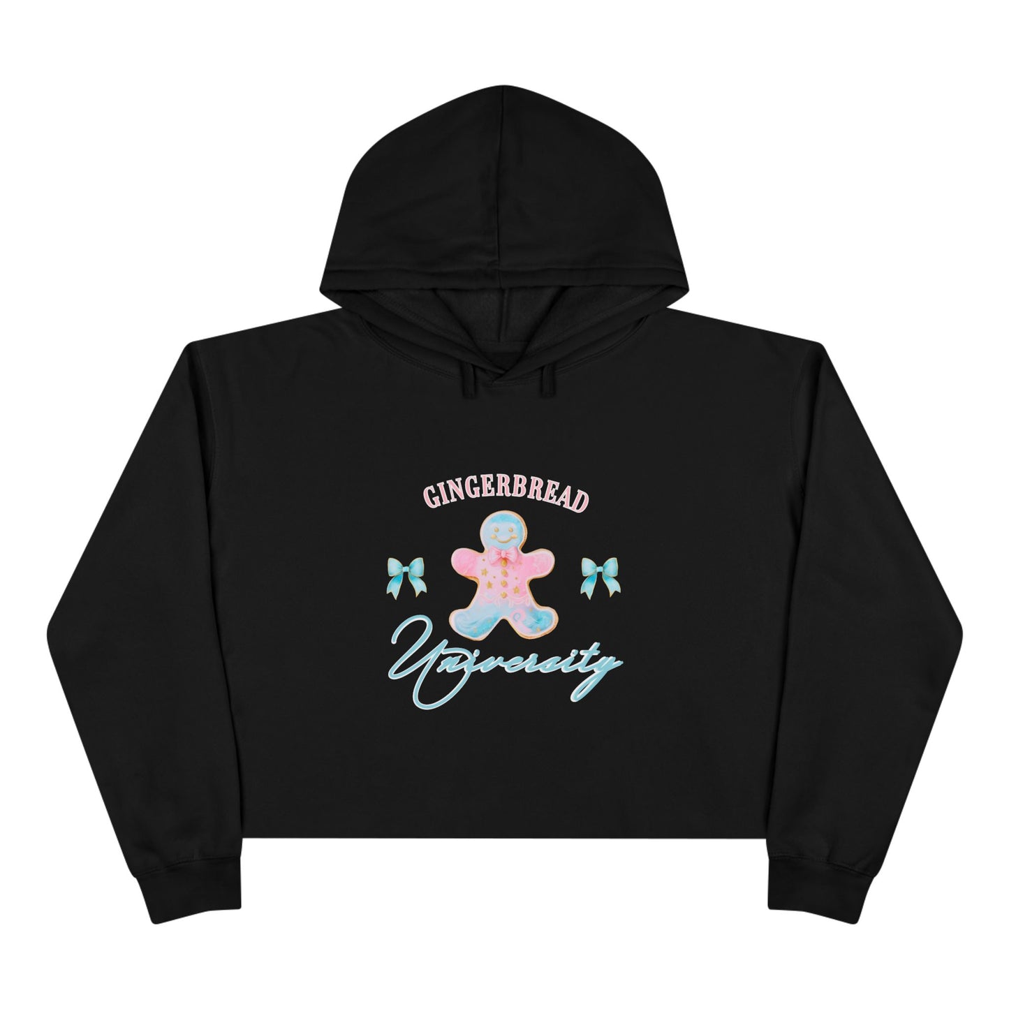 Gingerbread University Crop Hoodie