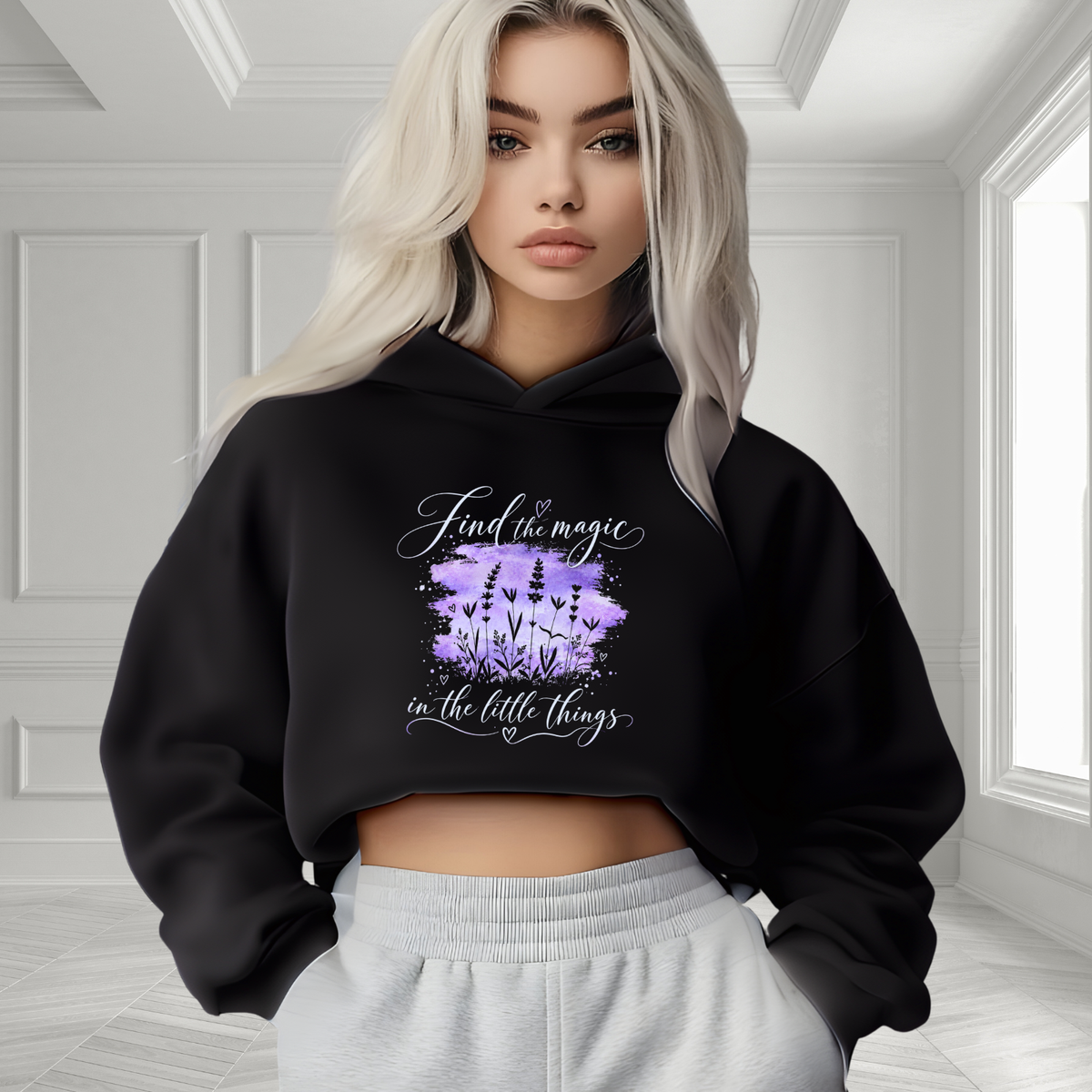 Find The Magic Crop Hoodie