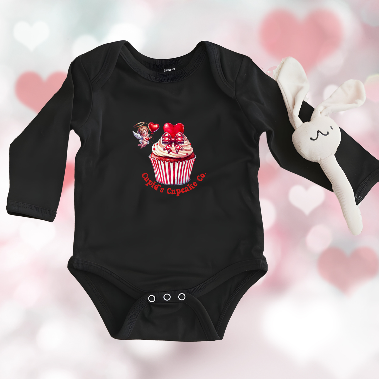 Cupid’s Cupcake Co. Infant Long Sleeve Onesie