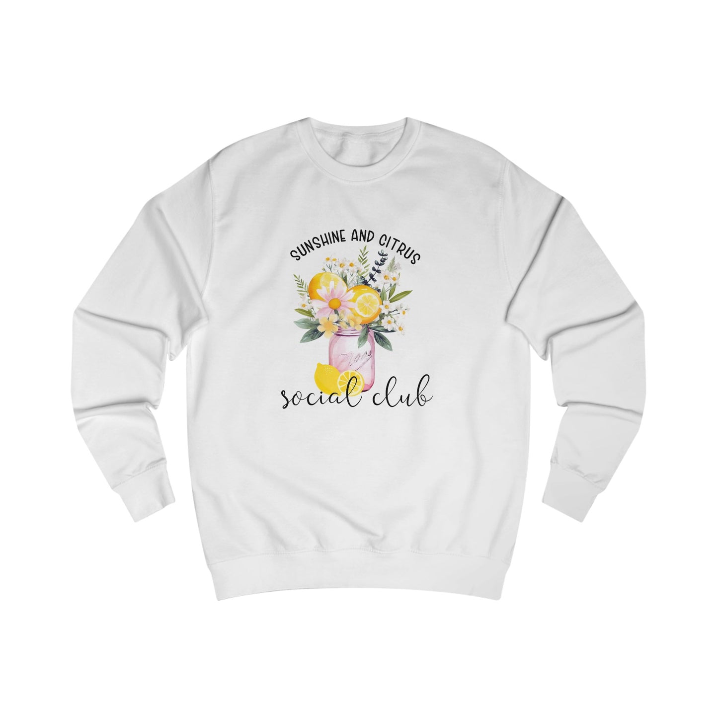 Sunshine And Citrus Social Club Crewneck Sweatshirt