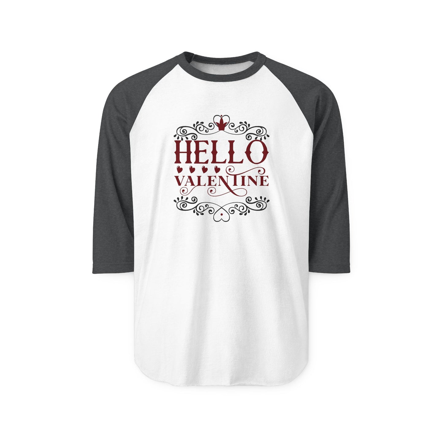 Hello Valentine Baseball Tee