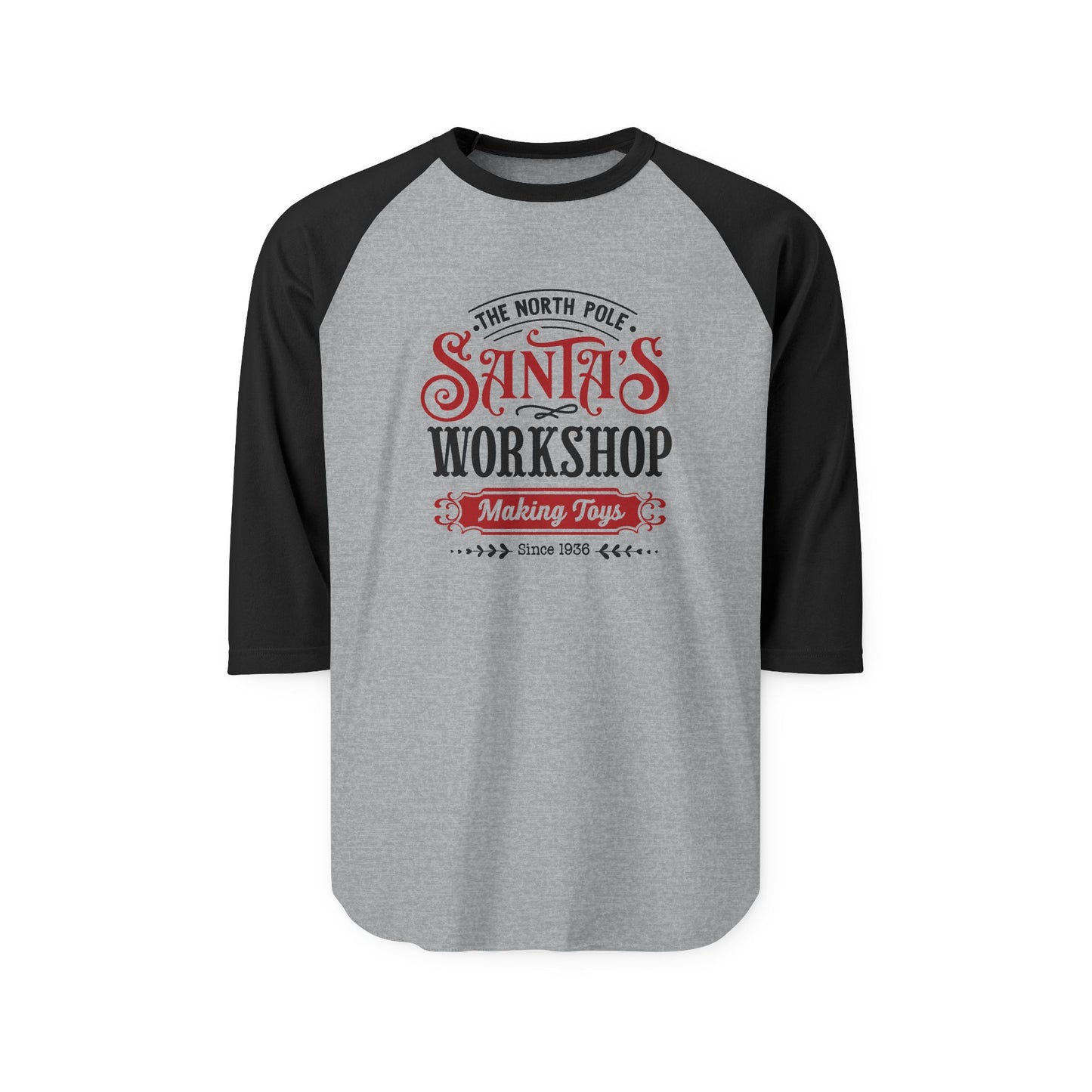 Santa’s Workshop Baseball Tee