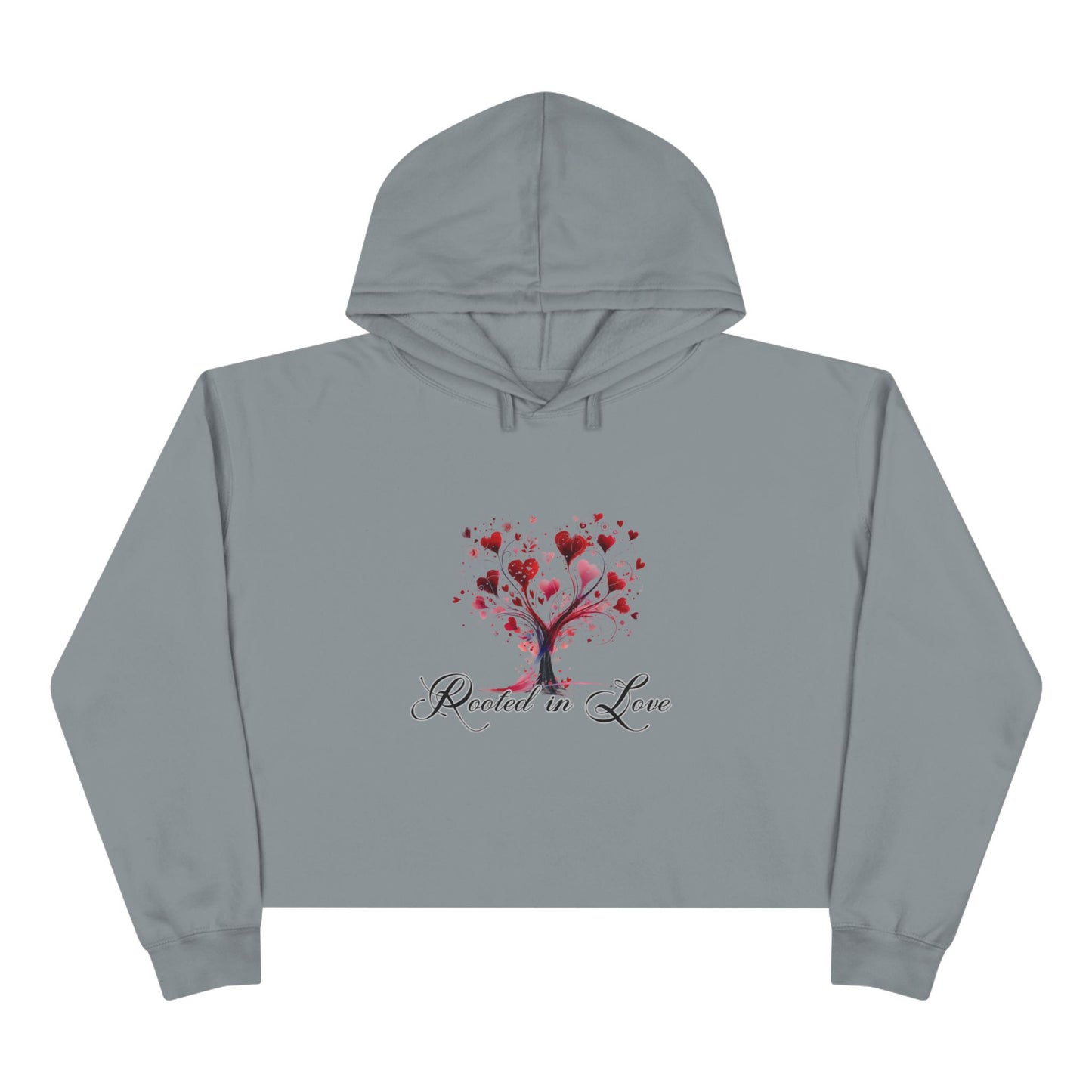 Rooted In Love Crop Hoodie