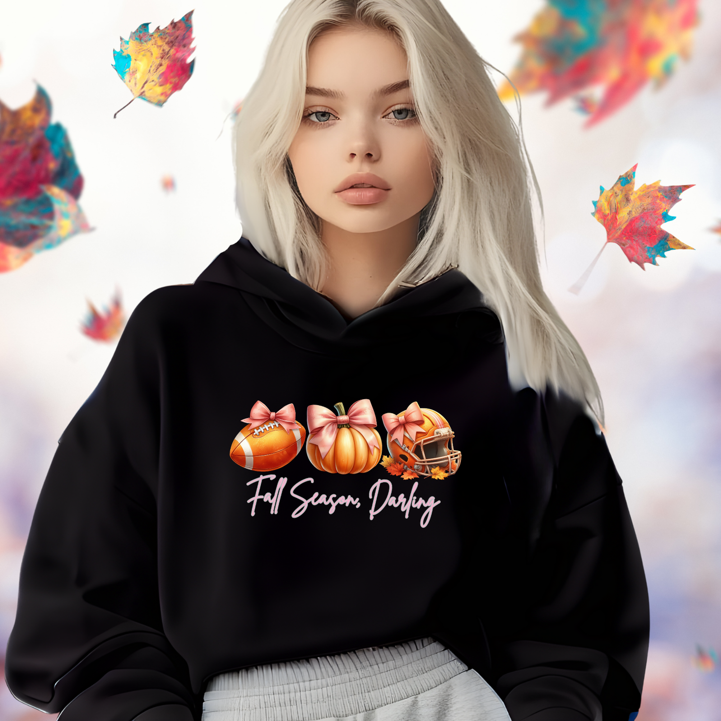 Fall Season Darling Crop Hoodie