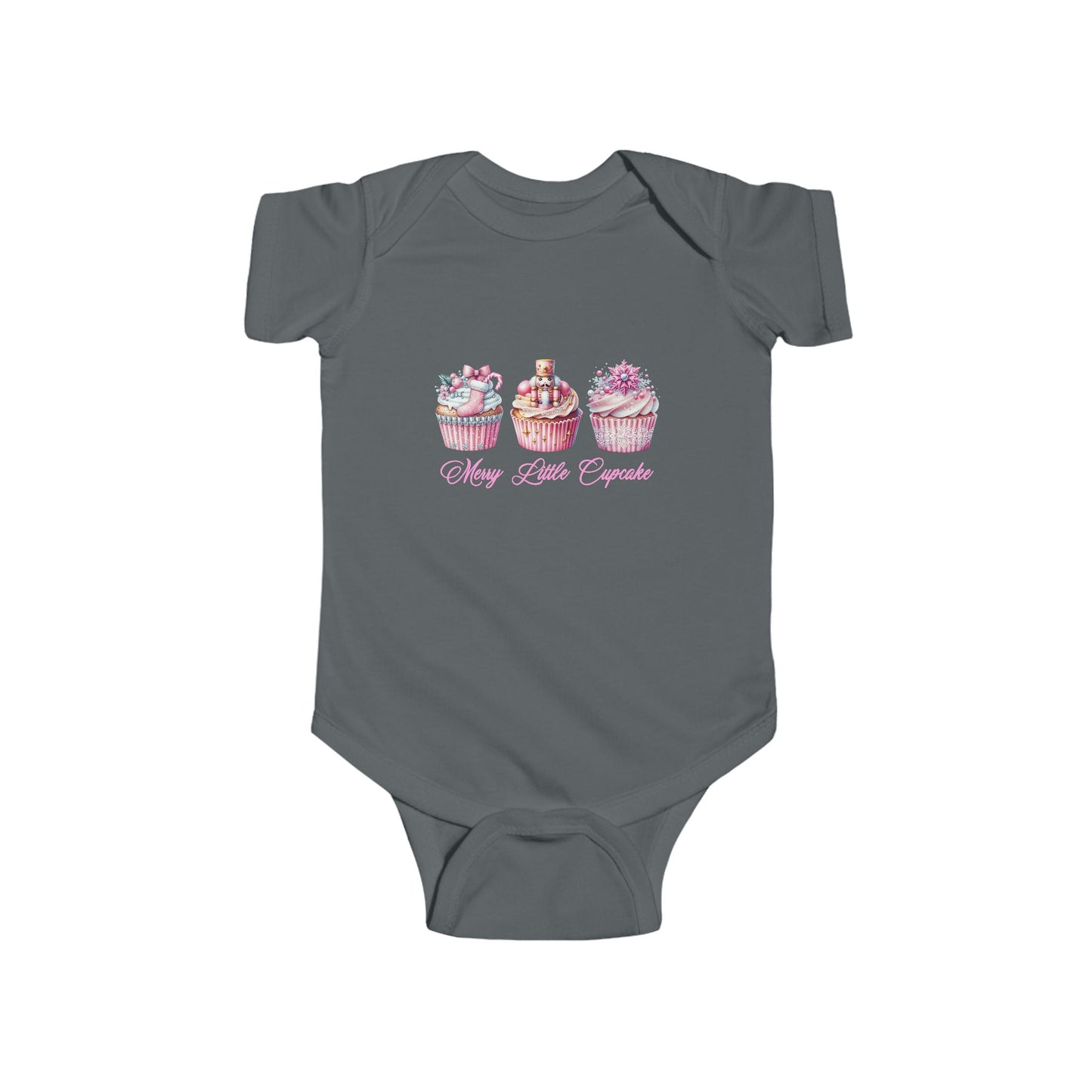 Merry Little Cupcake Infant Short Sleeve Onesie