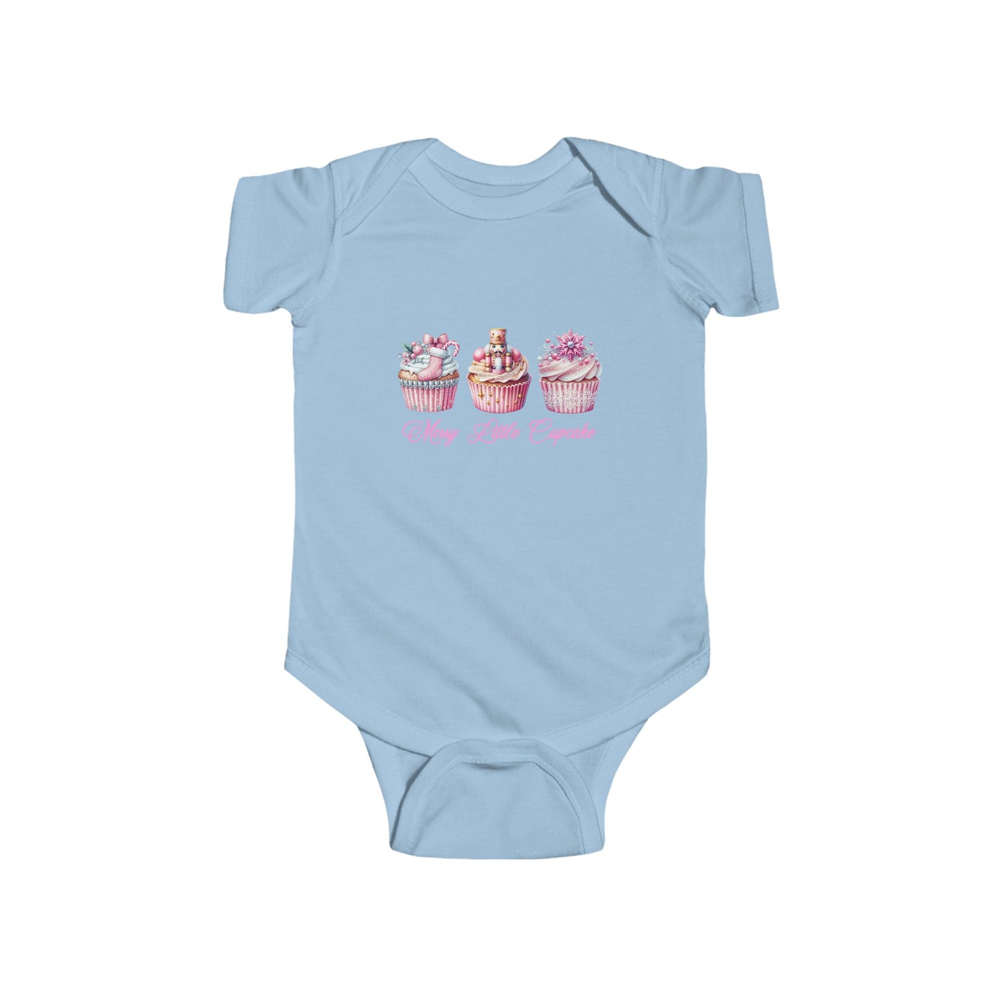 Merry Little Cupcake Infant Short Sleeve Onesie