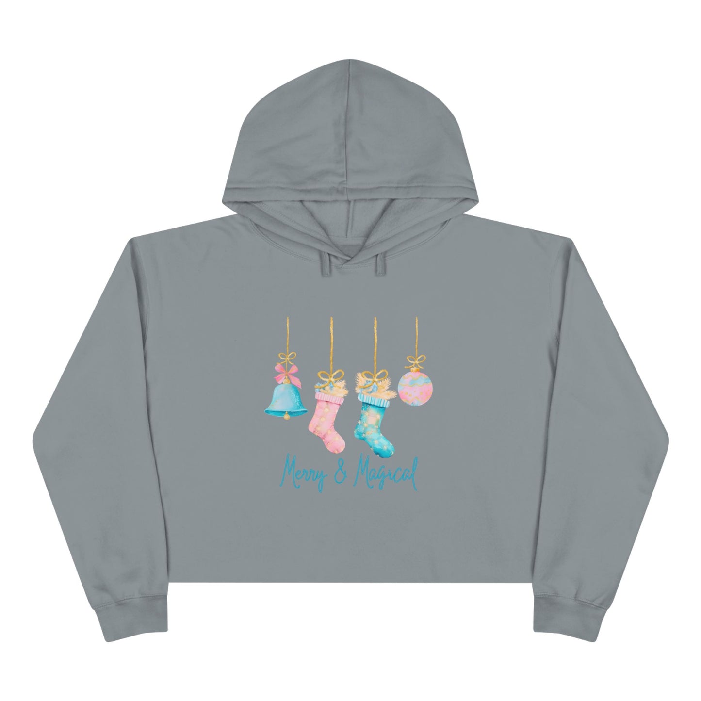 Merry And Magical Crop Hoodie