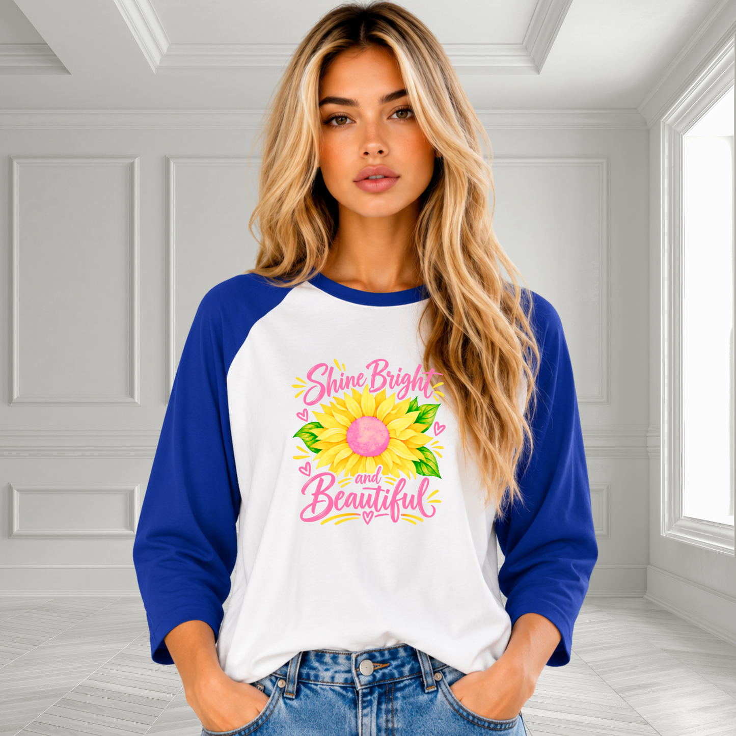 Shine Bright And Beautiful Baseball Tee