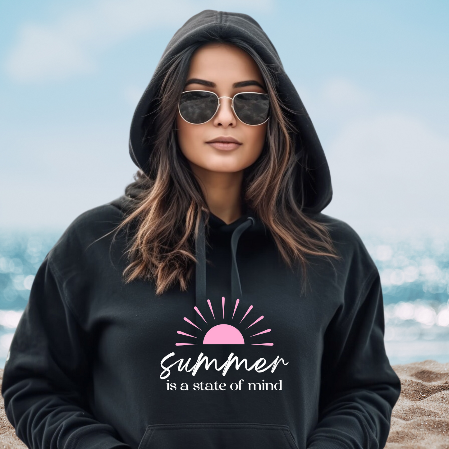 Summer Is a State of Mind Pullover Hoodie