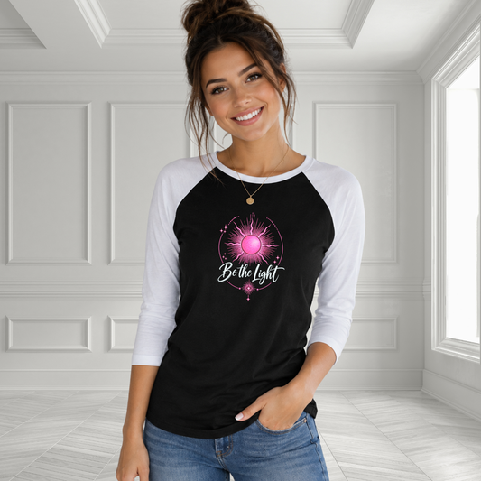 Be The Light Baseball Tee