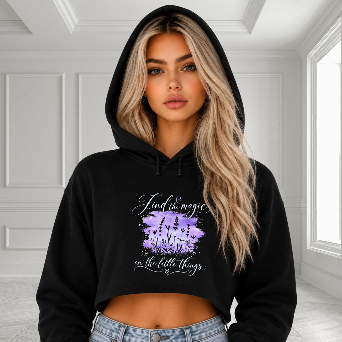 Find The Magic Crop Hoodie