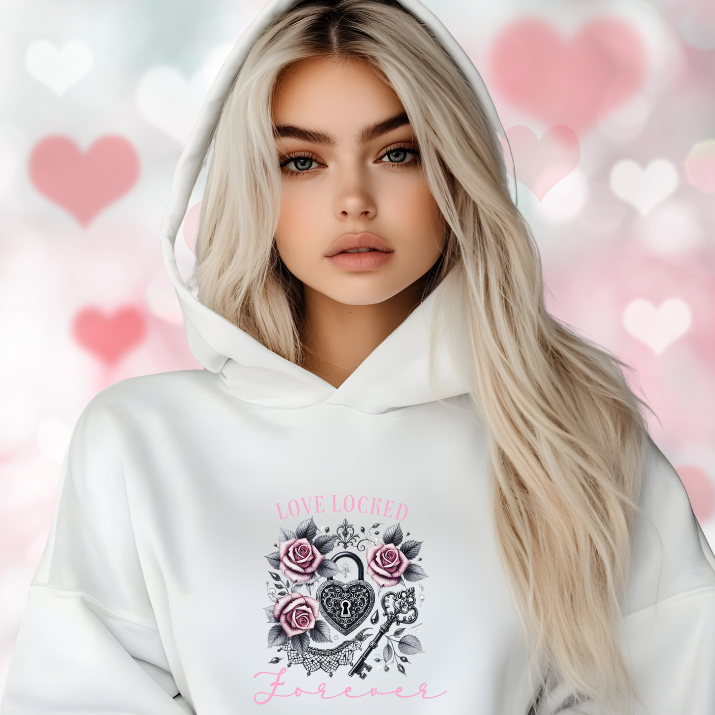 Love Locked Forever Crop Hoodie