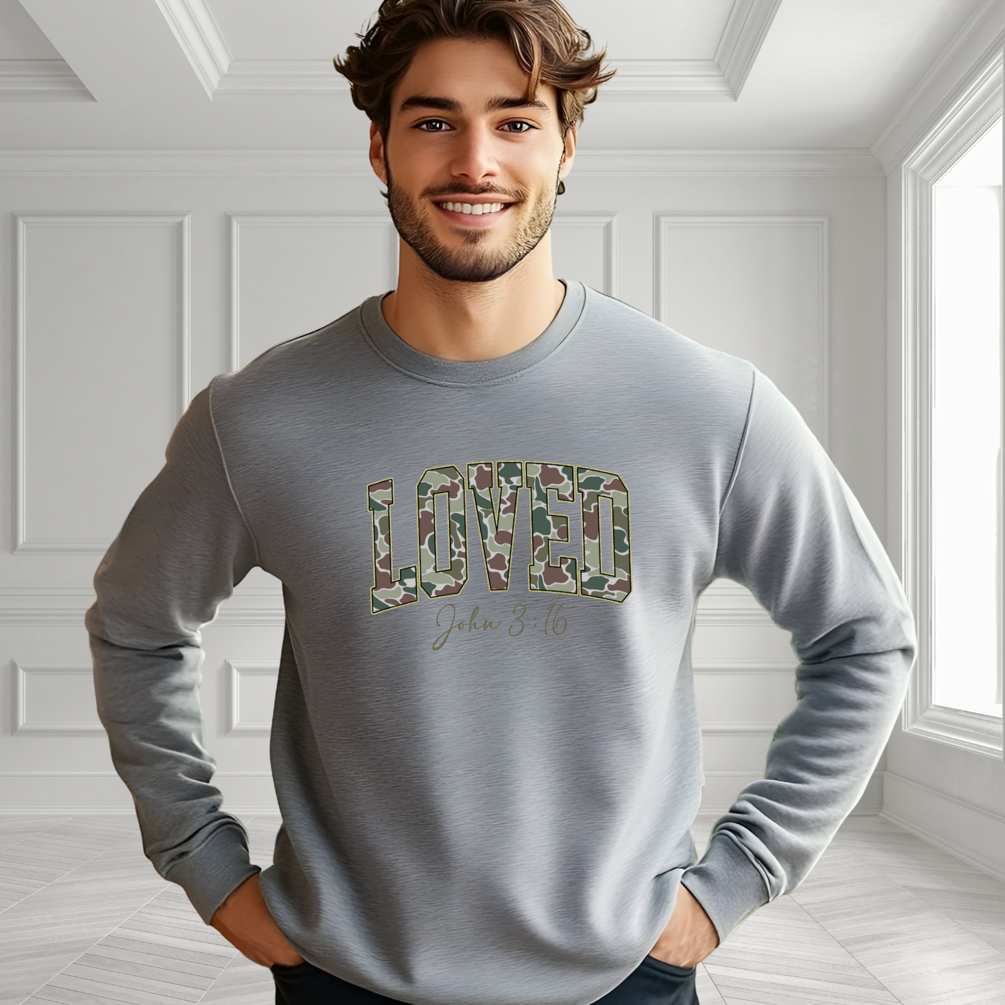 Loved John 3:16 Crewneck Sweatshirt