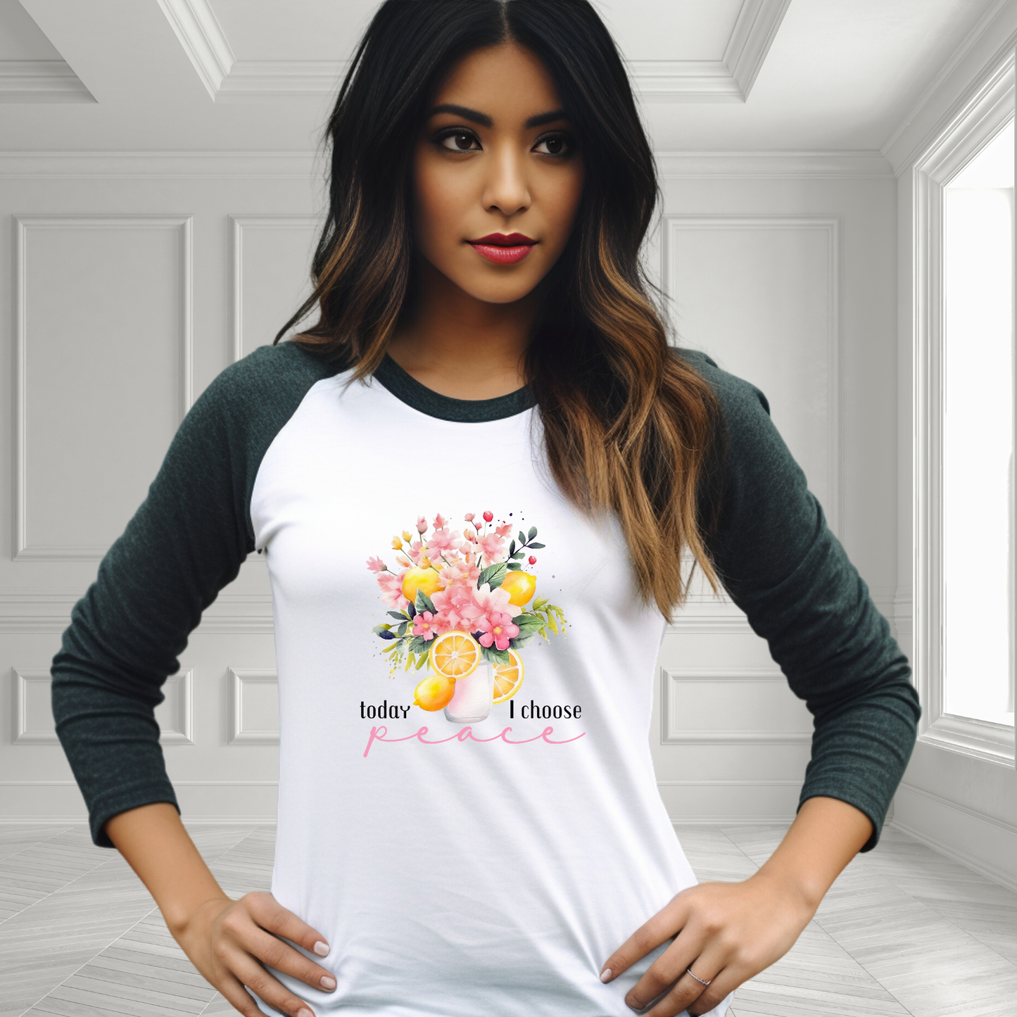 Today I Choose Peace Baseball Tee