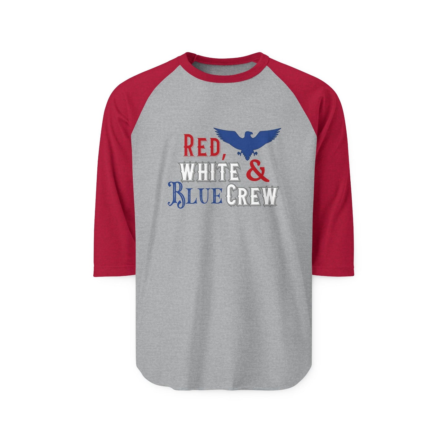 Red, White & Blue Crew Baseball Tee