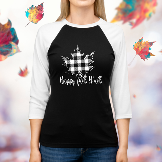 Happy Fall Y’all Baseball Tee
