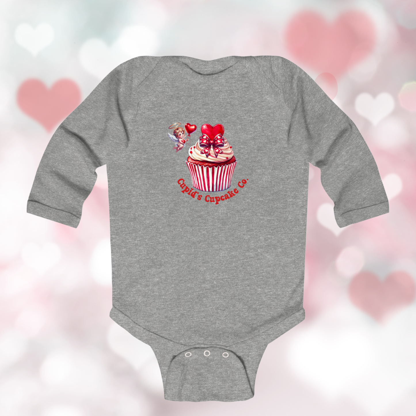 Cupid’s Cupcake Co. Infant Long Sleeve Onesie