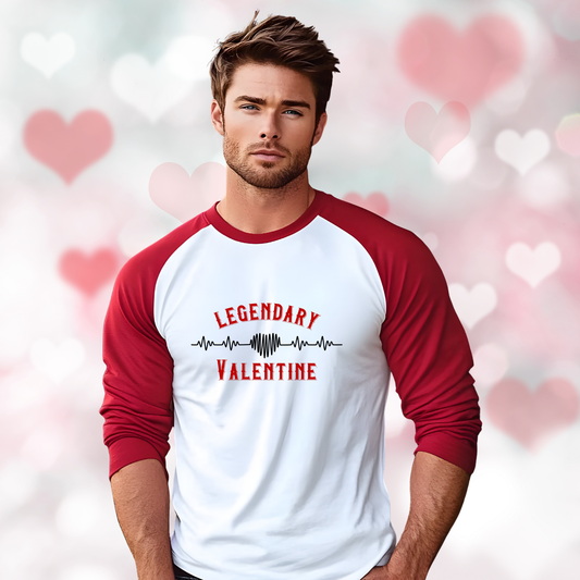 Legendary Valentine Baseball Tee