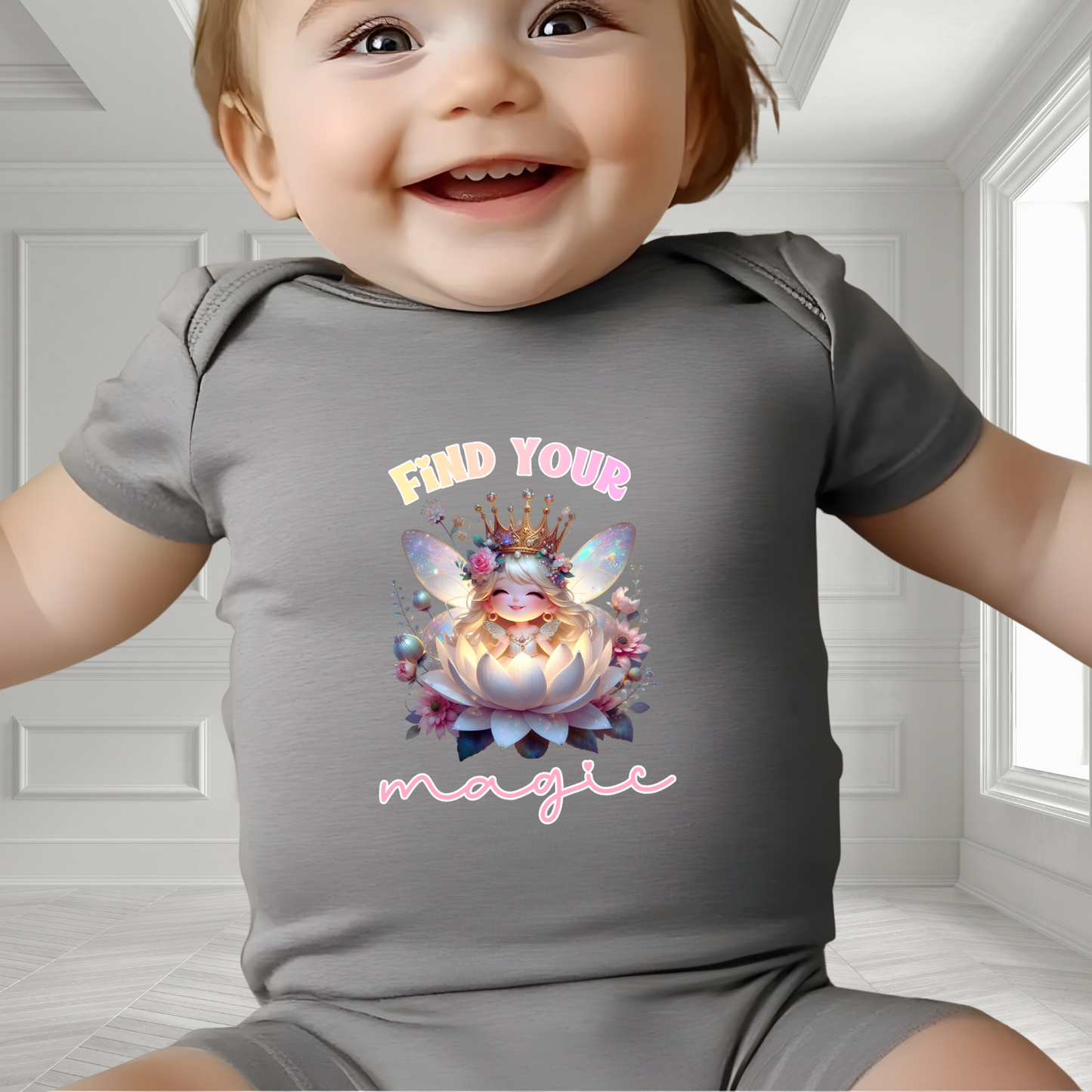 Find Your Magic Infant Short Sleeve Onesie