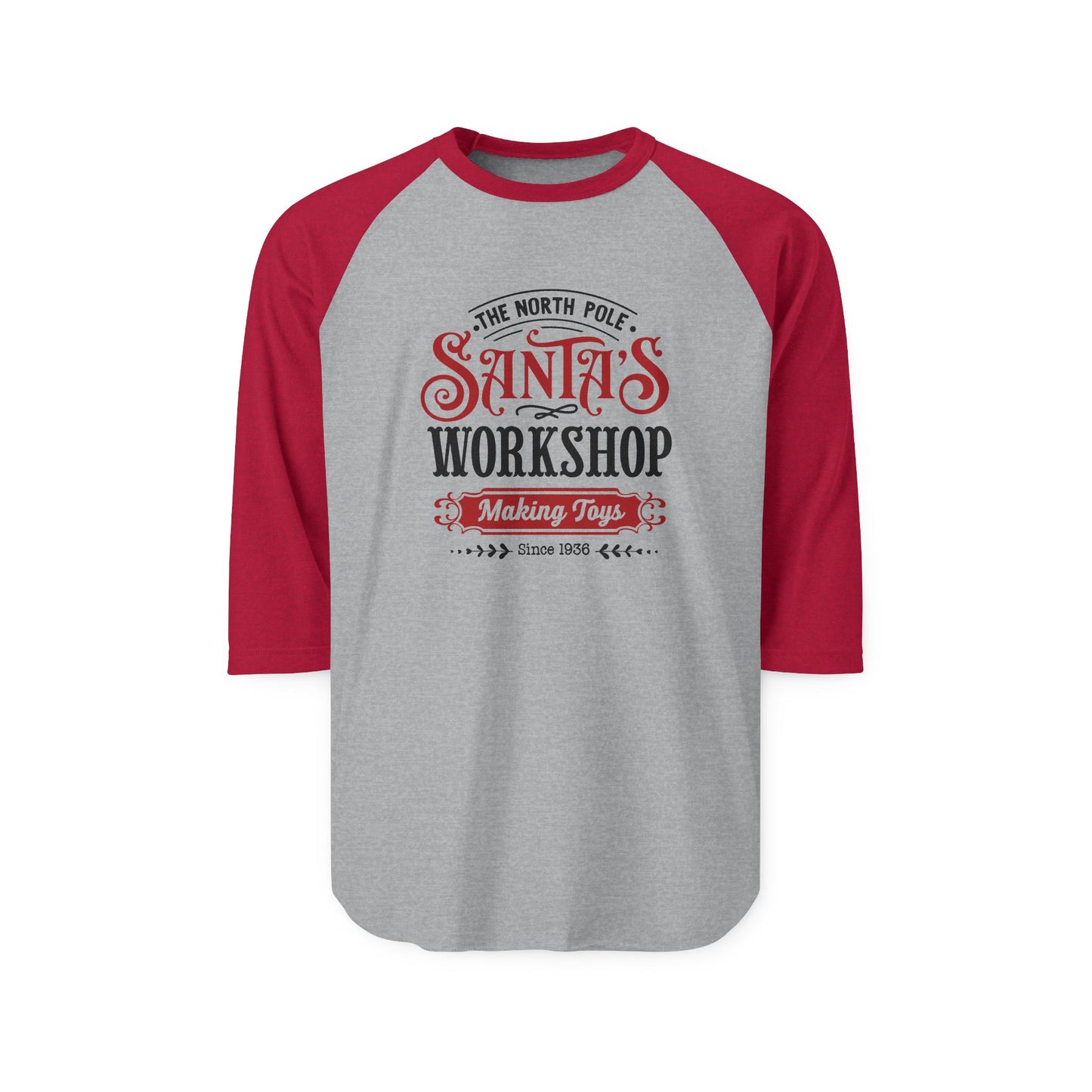 Santa’s Workshop Baseball Tee