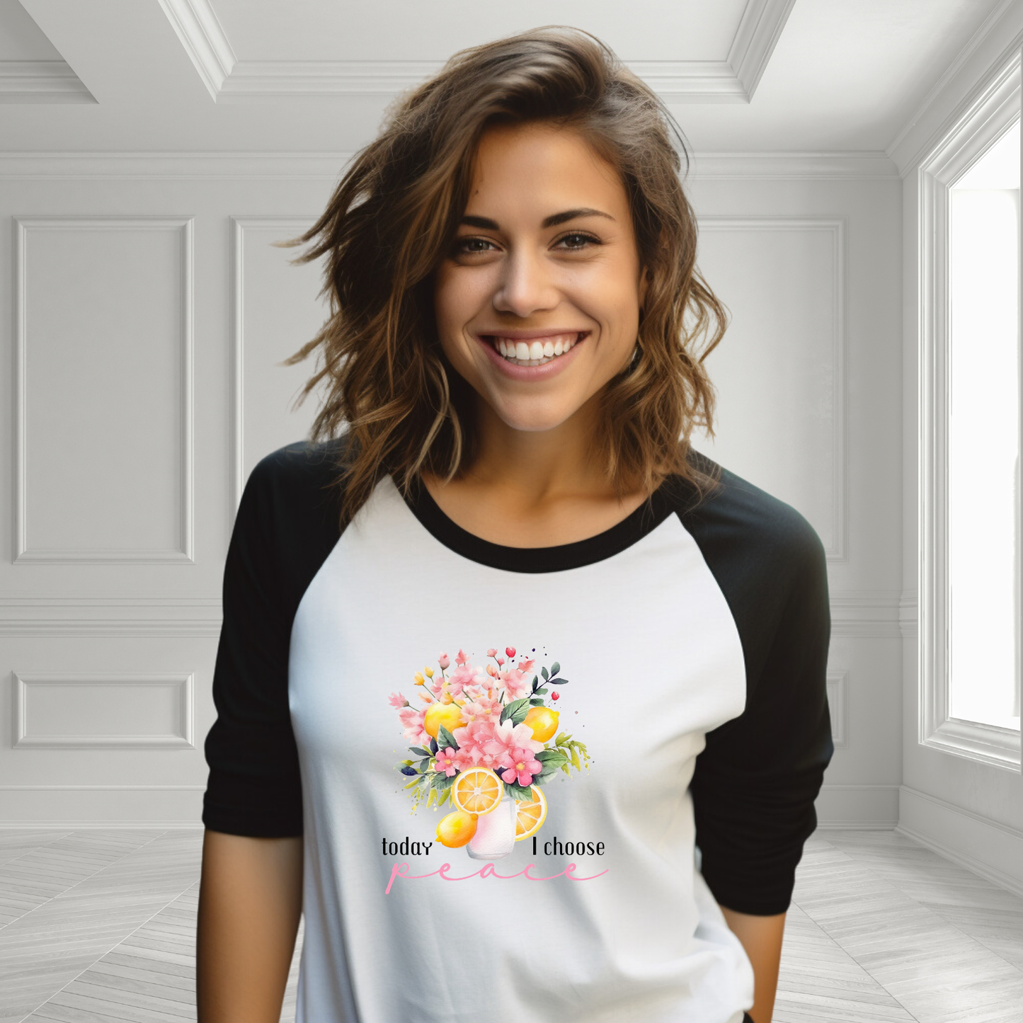 Today I Choose Peace Baseball Tee