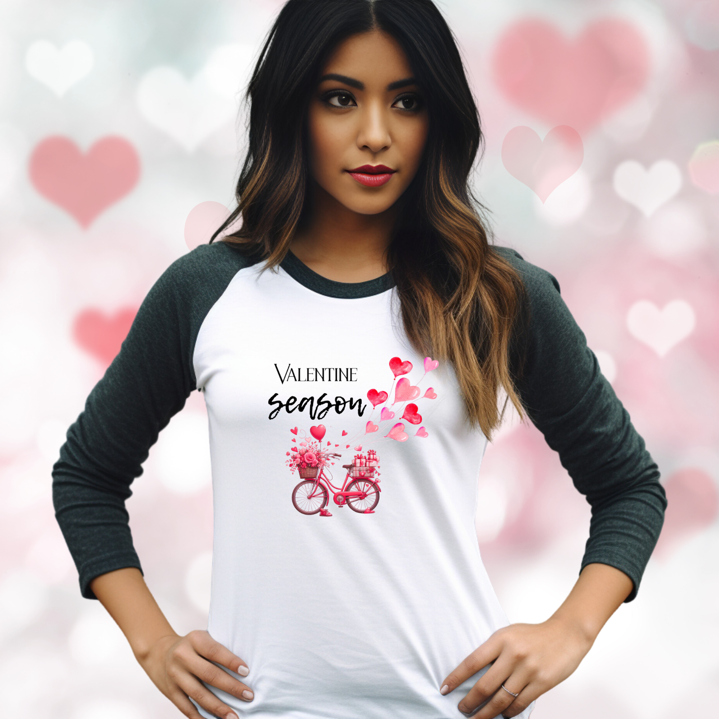 Valentine Season Baseball Tee