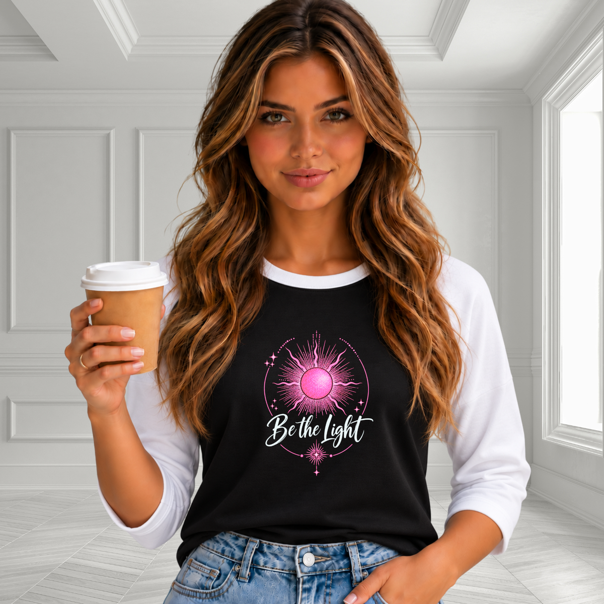 Be The Light Baseball Tee