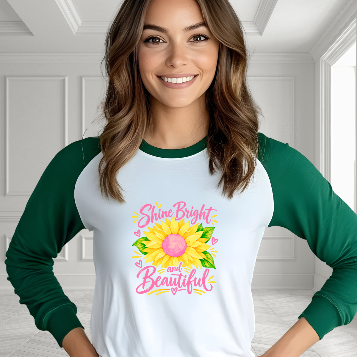 Shine Bright And Beautiful Baseball Tee