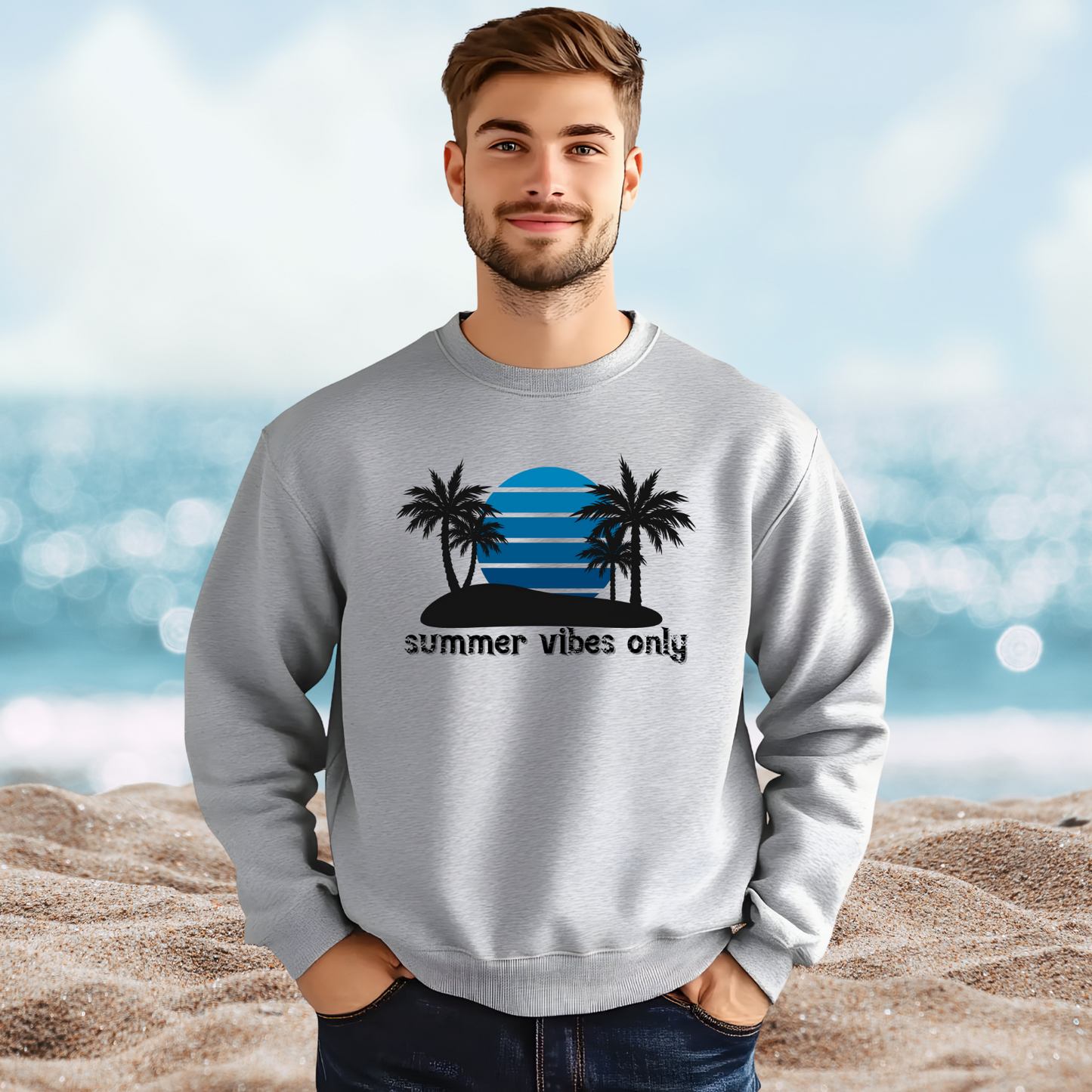 Summer Vibes Only Crewneck Sweatshirt