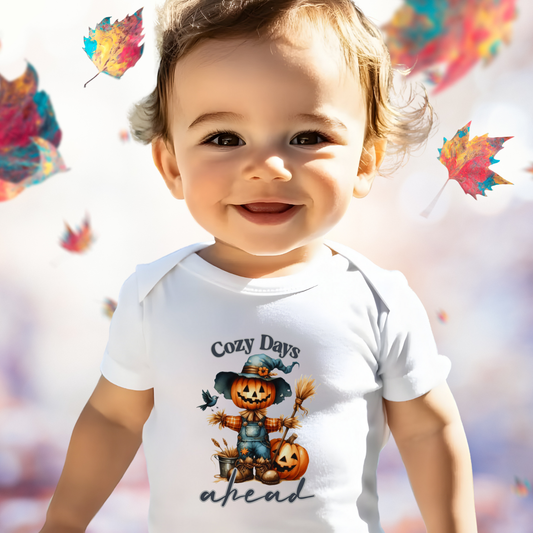 Cozy Days Ahead Infant Short Sleeve Onesie