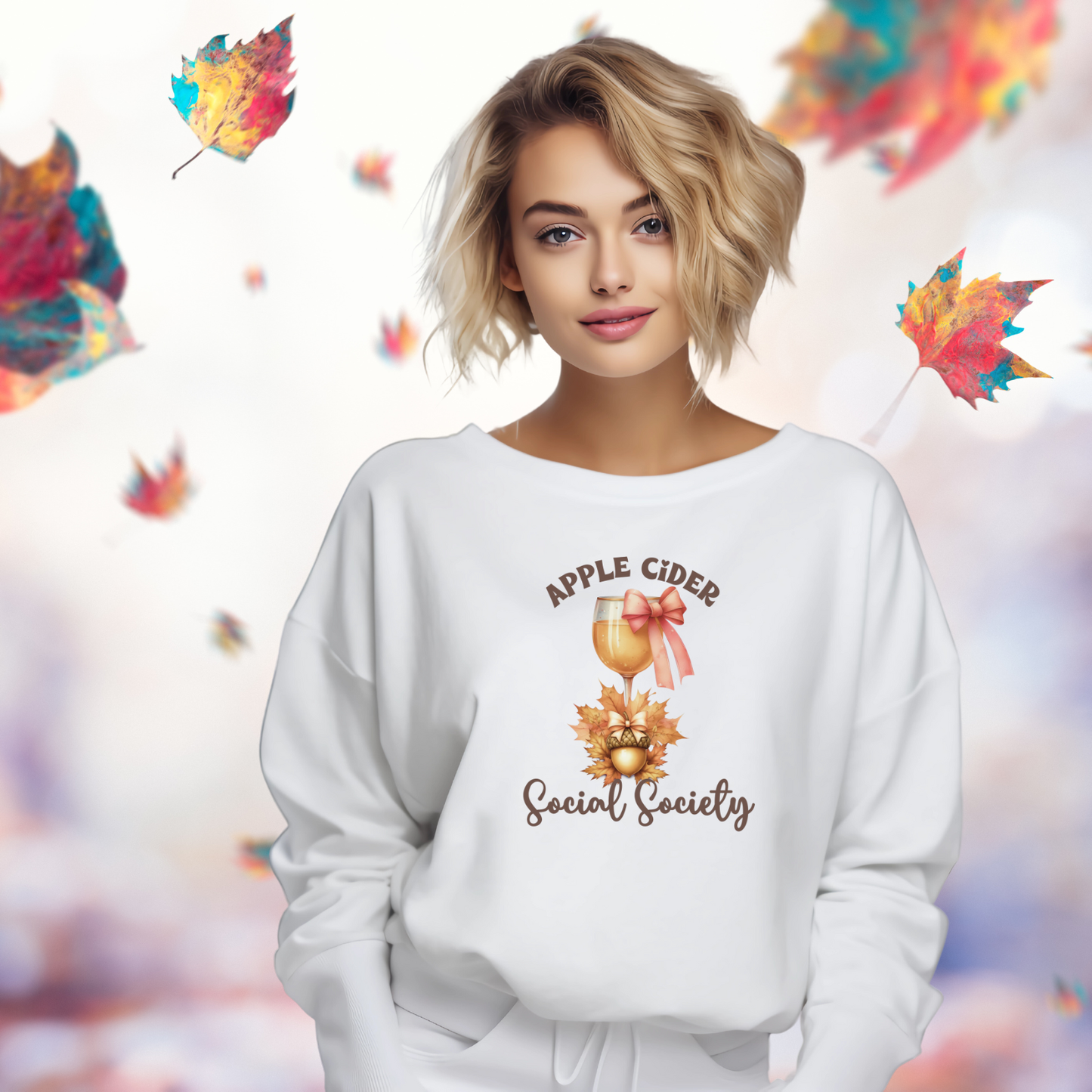 Apple Cider Social Society Crewneck Sweatshirt