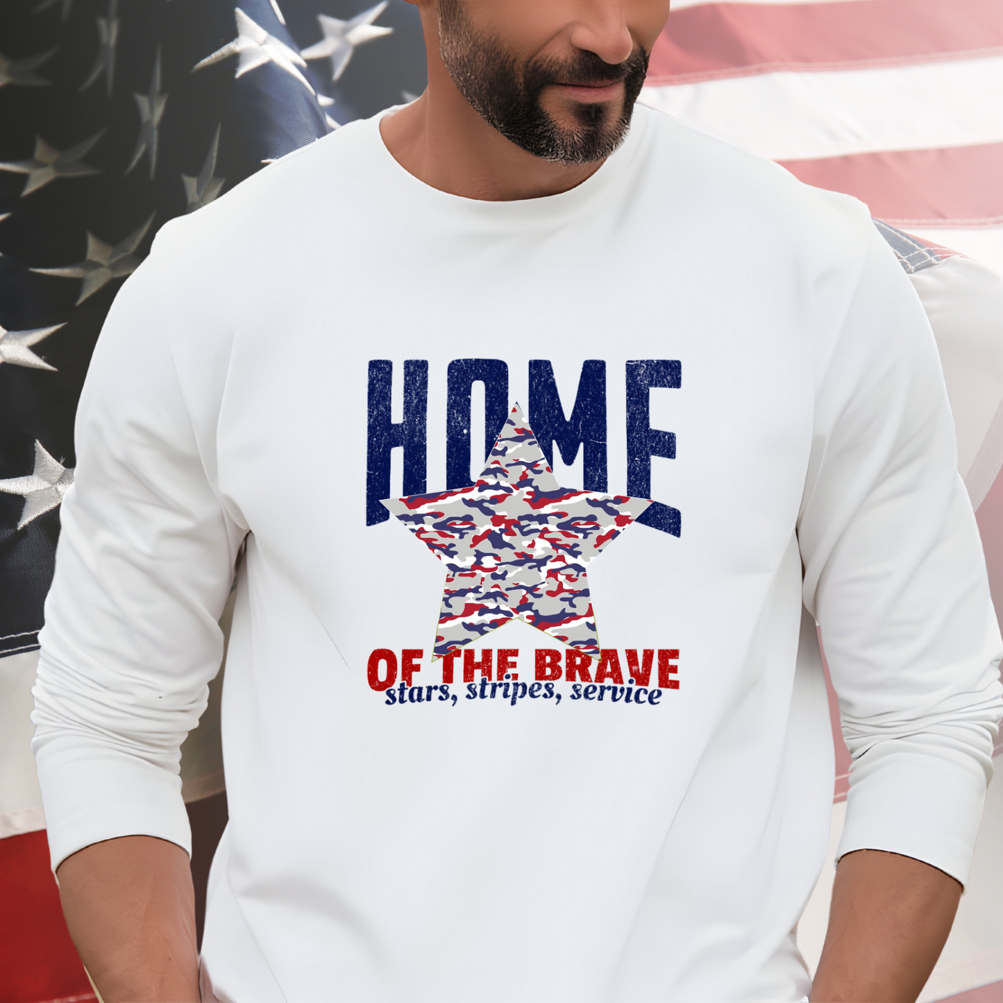 Home Of The Brave Long Sleeve Tee