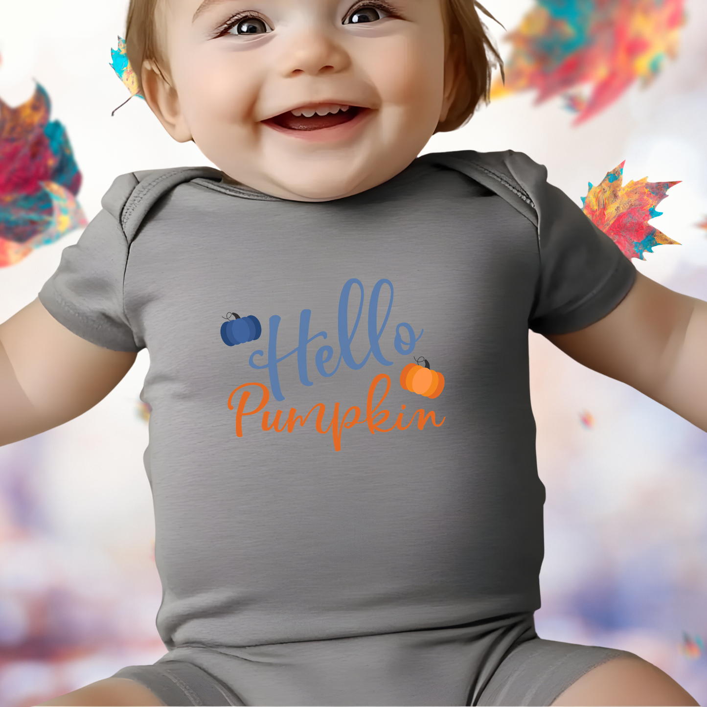 Hello Pumpkin Infant Short Sleeve Onesie