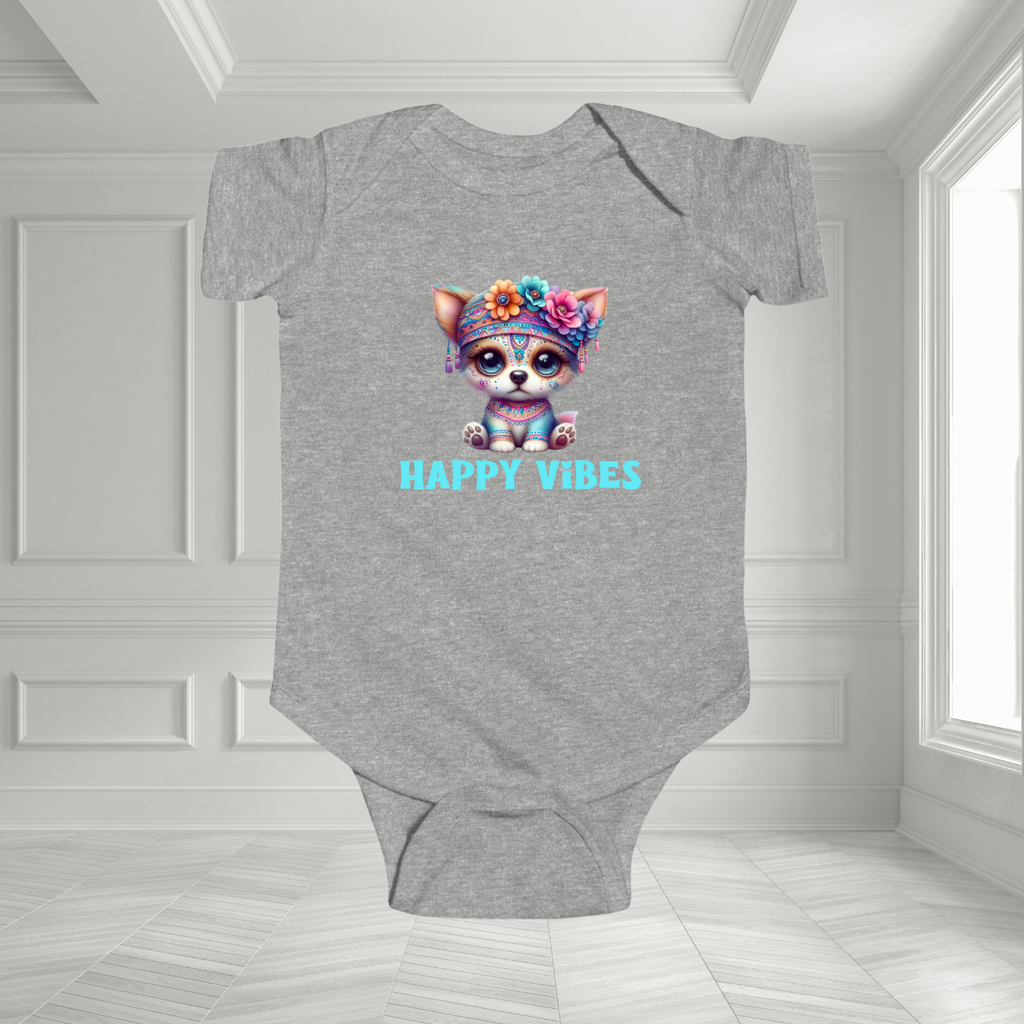 Happy Vibes Infant Short Sleeve Onesie