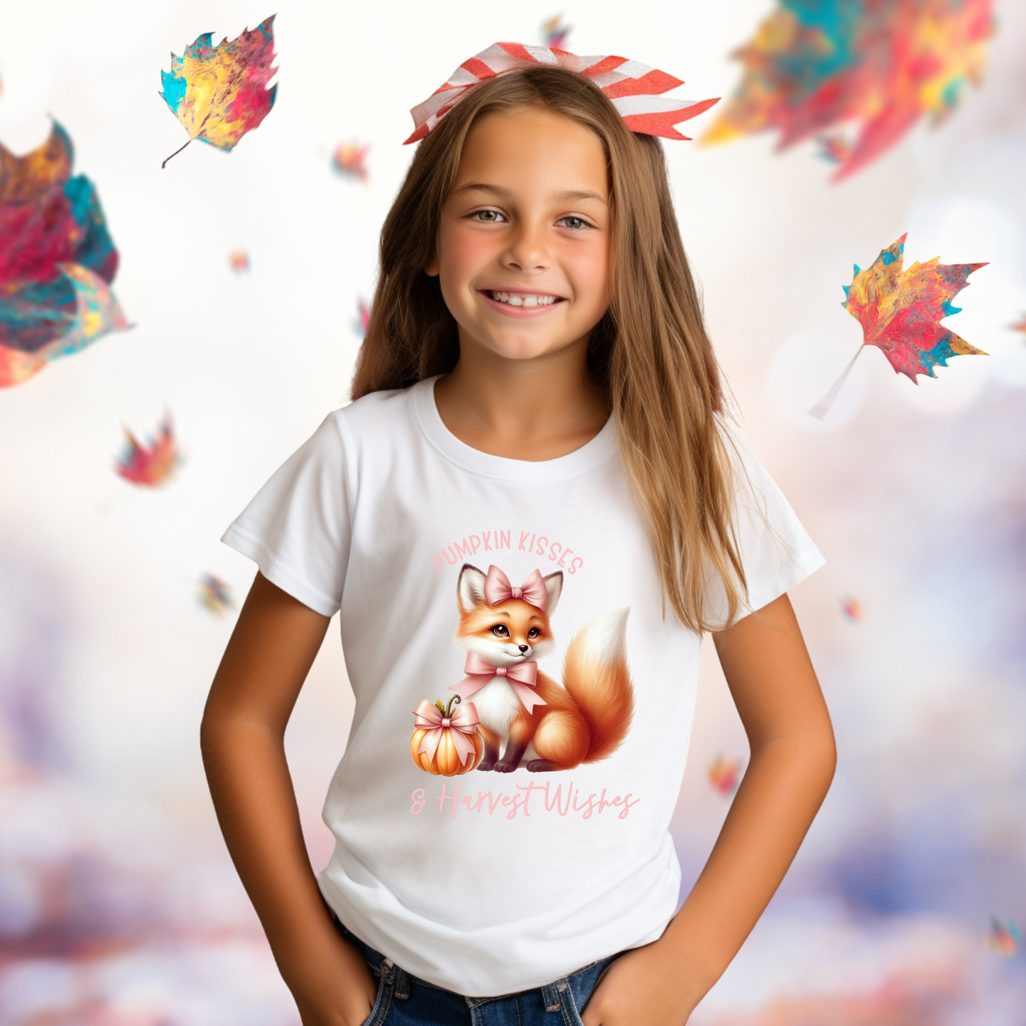 Pumpkin Kisses & Harvest Wishes Kid’s T-Shirt