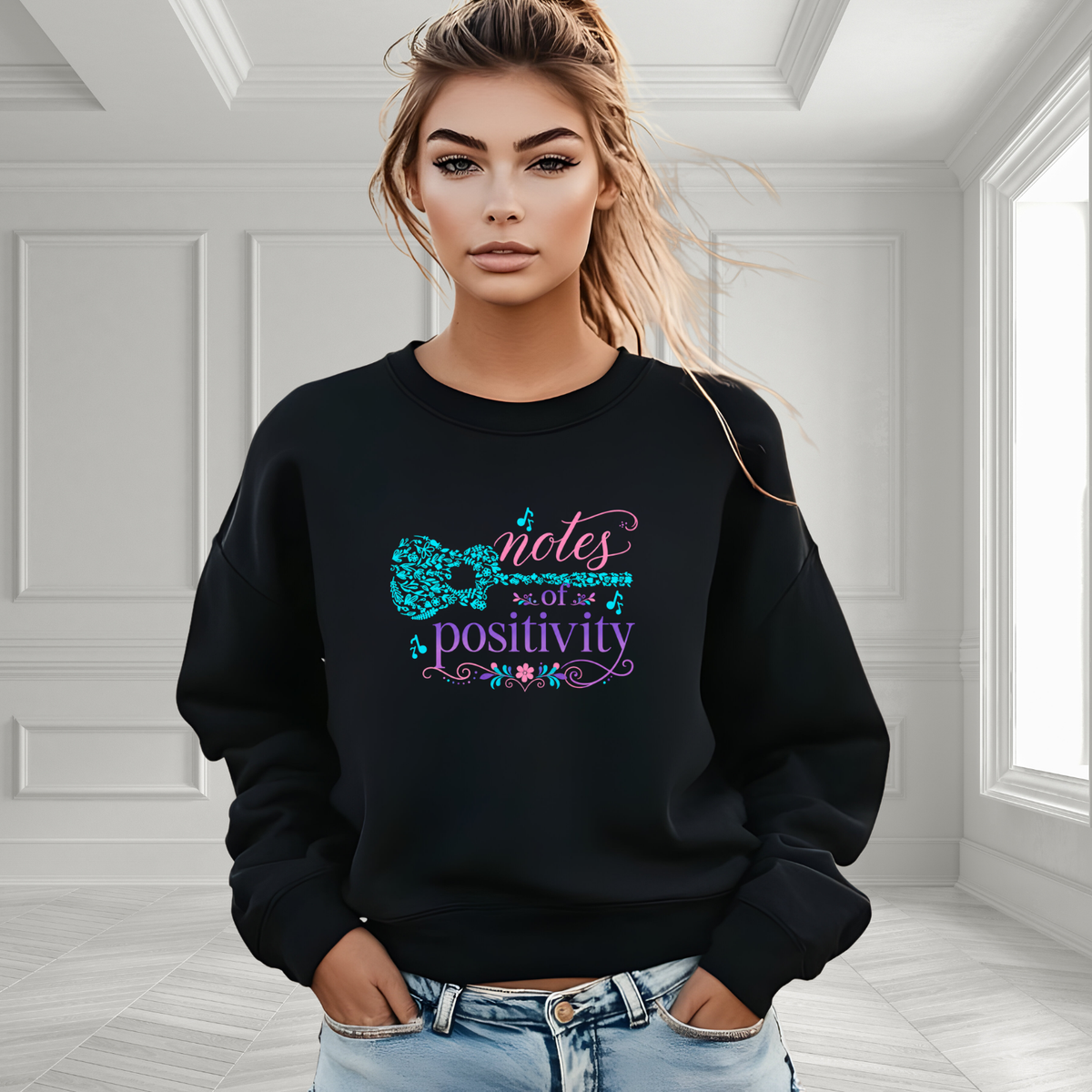 Notes Of Positivity Crewneck Sweatshirt
